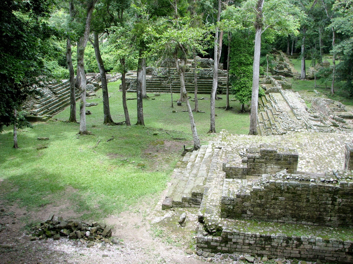Photo de Tikal, un site maya lors d'un voyage au Guatemala pour le livre Chasseurs de pierres au Guatemala